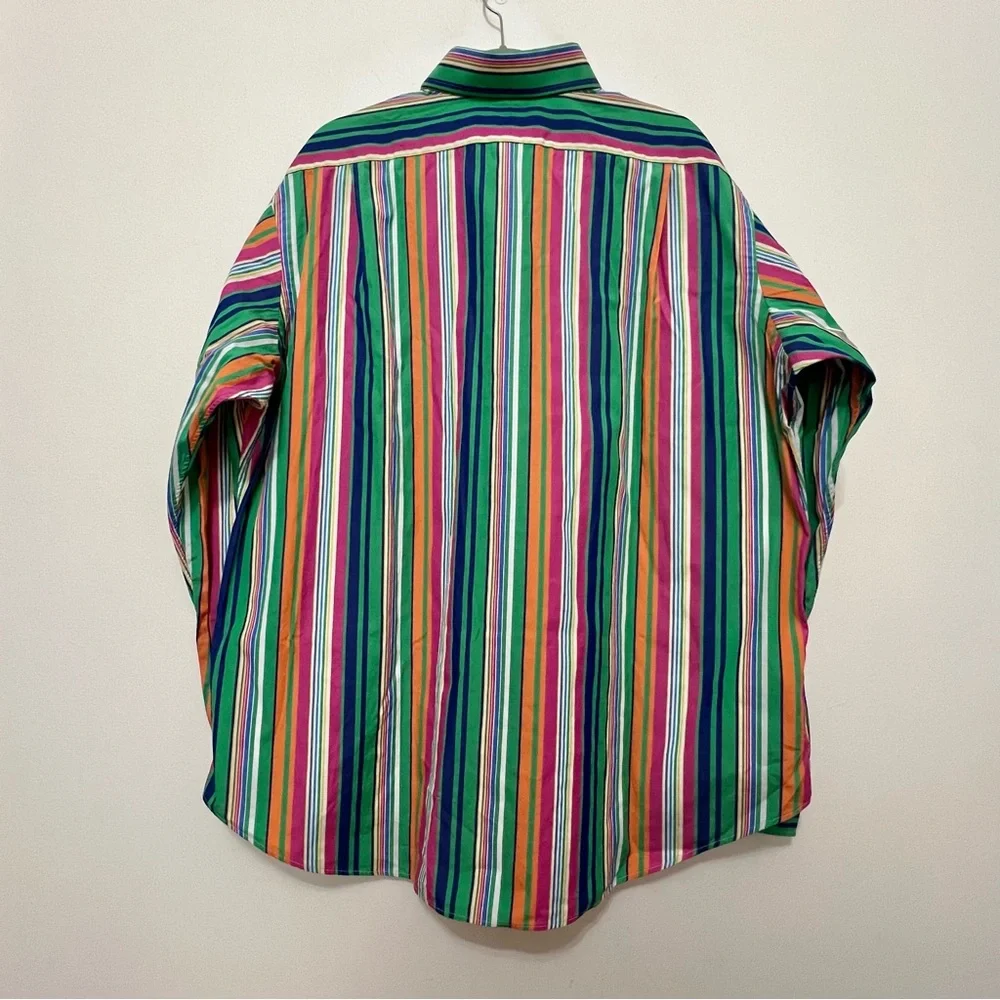 Polo Ralph Lauren Regent Classic Fit Multicolor Long Sleeve Button Up Shirt Lux